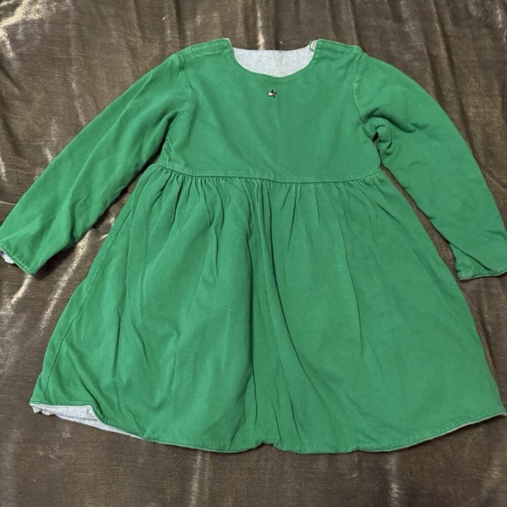 Vintage 90s Y2K Reversible Tommy Hilfiger Long Sleeve Knit Dress Green Blue 4